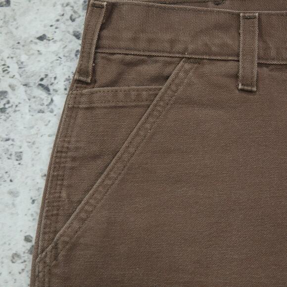 Vintage Carhartt B25 CHT Chestnut Brown Carpenter Shorts 32x8.25 - Picture 9 of 14